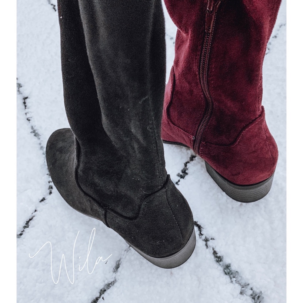 BACK IN STOCK🤩 vegan suede overtheknee boots tall - Picture 7 of 8